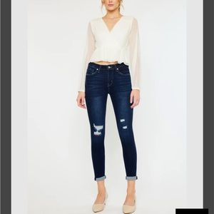 Kancan Hudson Mid-Rise Ankle Skinny Jeans Size 9/28